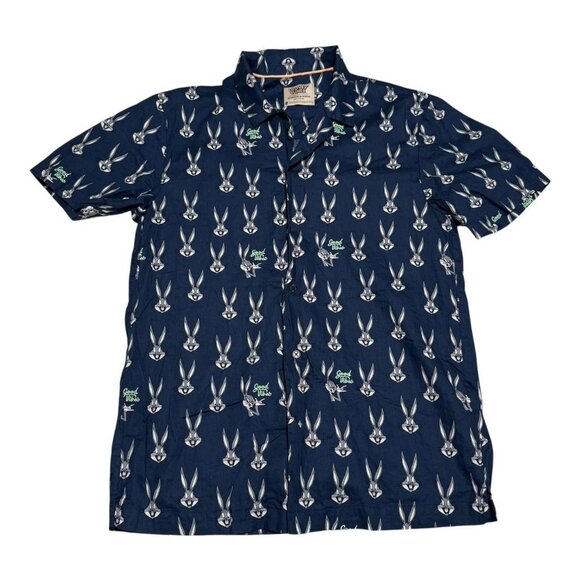 Scotch & Soda Looney Tunes Bugs Bunny Casual Button Up Shirt Adult Medium - Picture 1 of 9